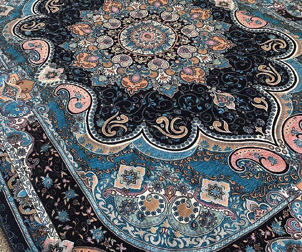 روفرشی دوشانل مخمل زرکدار